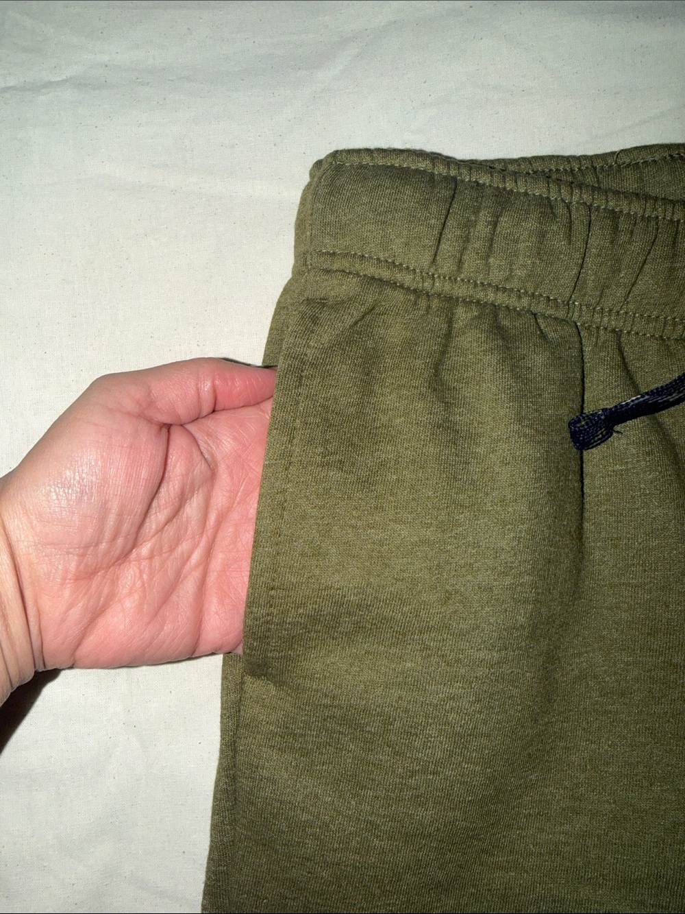 Cat & Jack Sweatpant Joggers - Green Olive - Picture 4 of 9